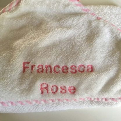 Personalised Girl Boy Name Towel Francesca Rose